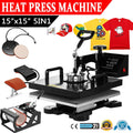 All In 1 Heat Press Machine 15"X15" ( 5 in 1 )